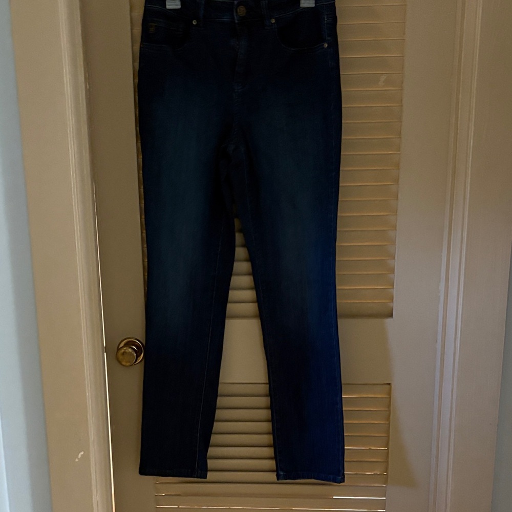 Belle by Kim Gravel Deep Blue Skinny Jeans